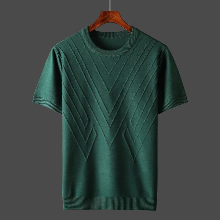 Klassisches Sommer-T-Shirt aus Baumwolle – leicht, atmungsaktiv und bequem für warme Tage.