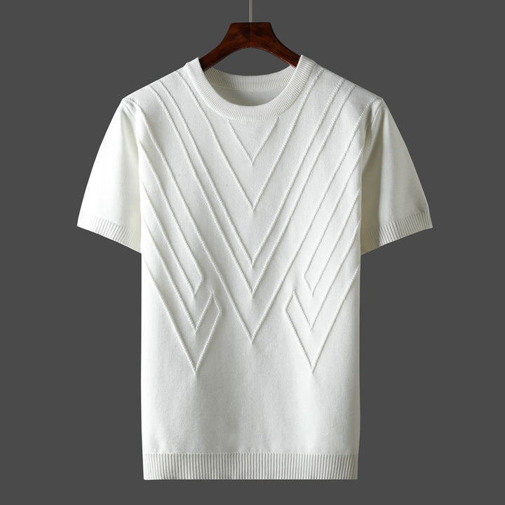 Klassisches Sommer-T-Shirt aus Baumwolle – leicht, atmungsaktiv und bequem für warme Tage.
