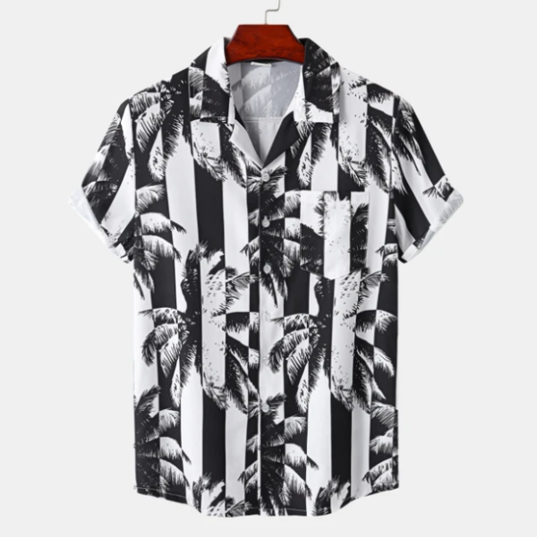 Klassisches hawaiianisches Hemd für Männer mit tropischem Design, perfekt für den Sommer.
