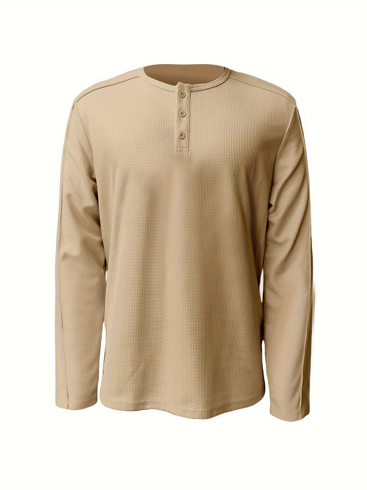 Klassisches Herren-Henley-Sommerhemd – leicht, stilvoll & perfekt für warme Tage