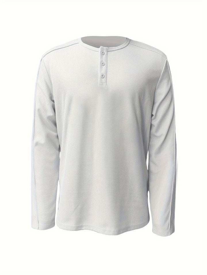 Klassisches Herren-Henley-Sommerhemd – leicht, stilvoll & perfekt für warme Tage
