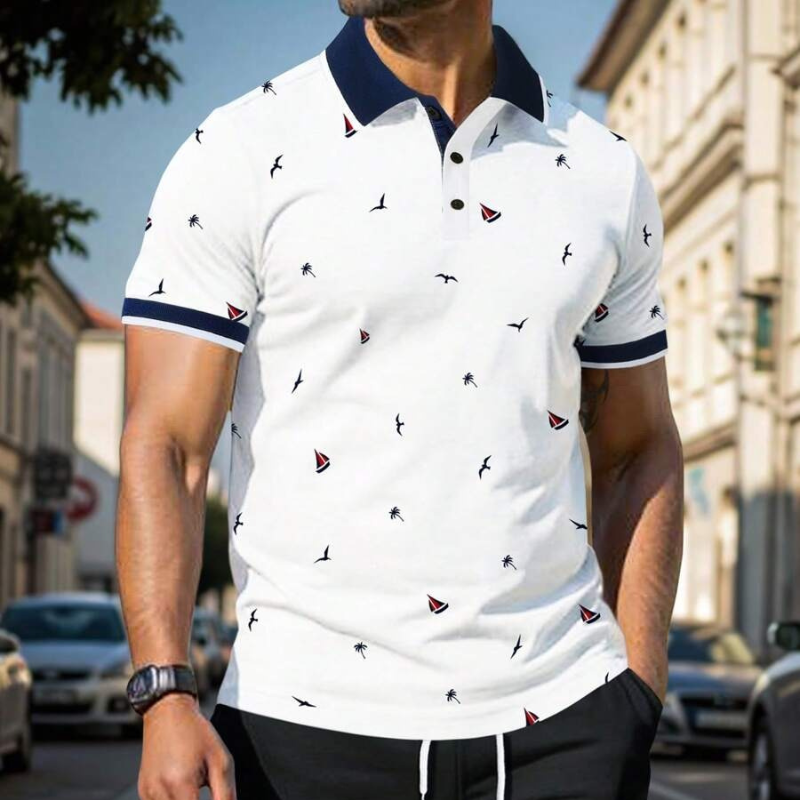 Klassisches Herren-Poloshirt – stilvoll, bequem und ideal für jeden Anlass.