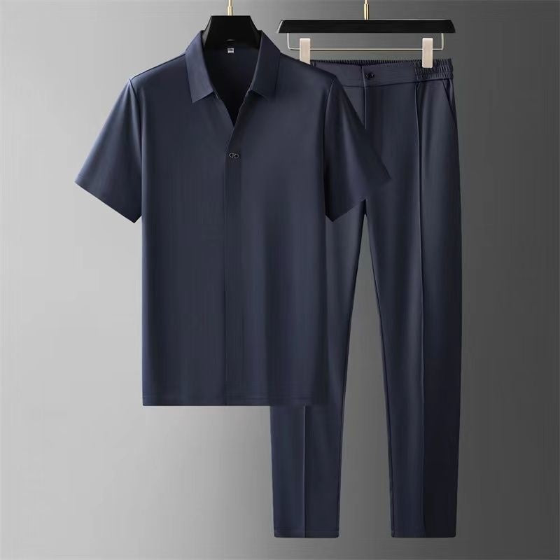 Elegantes Herren-Set aus Hemd und Hose für stilvolle Frühlings- und Sommertage