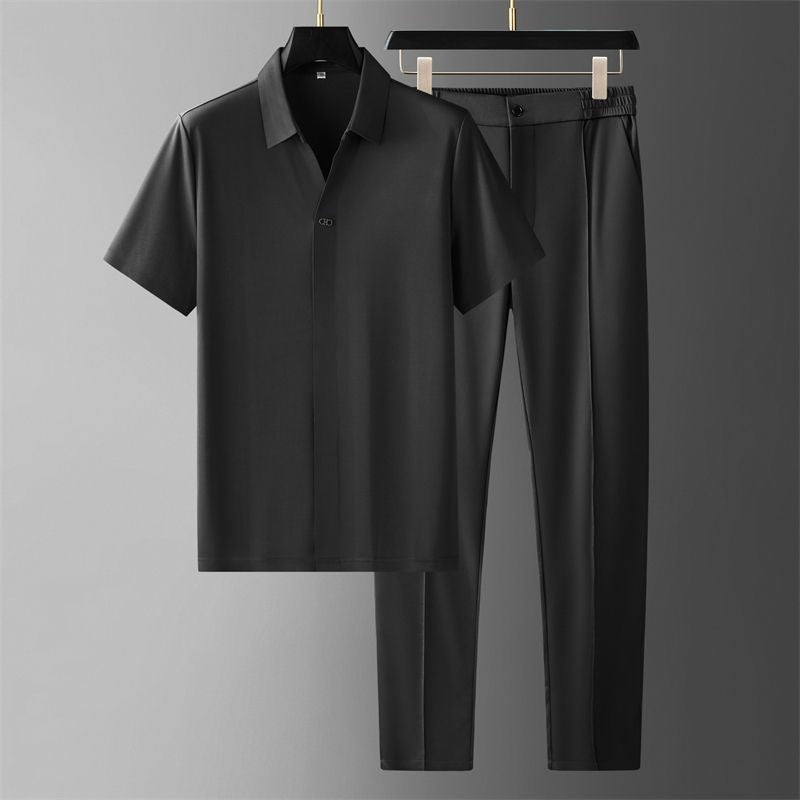 Elegantes Herren-Set aus Hemd und Hose für stilvolle Frühlings- und Sommertage