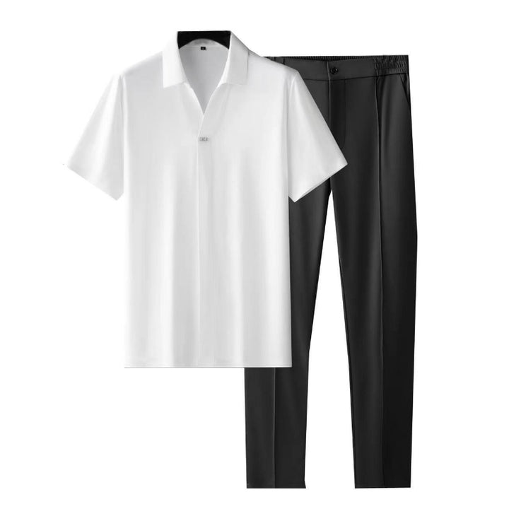 Elegantes Herren-Set aus Hemd und Hose für stilvolle Frühlings- und Sommertage