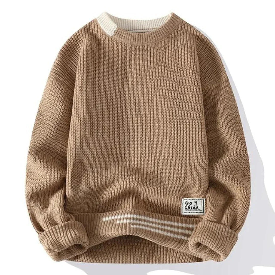 Komfortabler Herren-Winterpullover aus weicher Wolle für kalte Tage