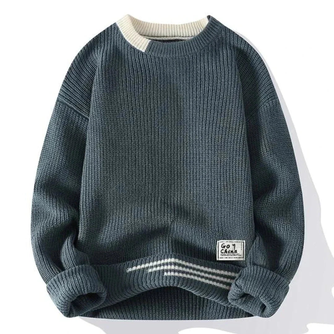 Komfortabler Herren-Winterpullover aus weicher Wolle für kalte Tage