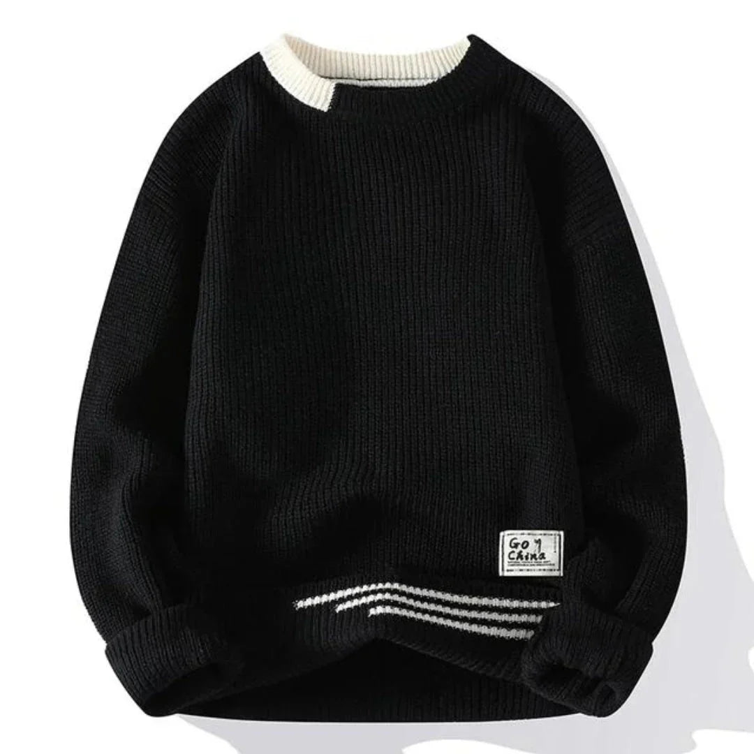 Komfortabler Herren-Winterpullover aus weicher Wolle für kalte Tage