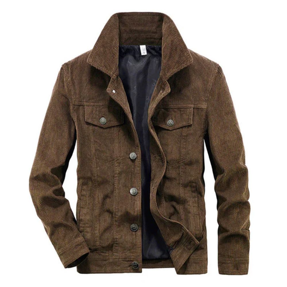 Kord-Winterjacke für Männer – stilvoll und warm für Herbst- und Wintertage