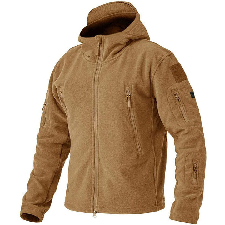 Kuschelige Outdoor-Fleecejacke für Herren – warm und bequem für kalte Tage.
