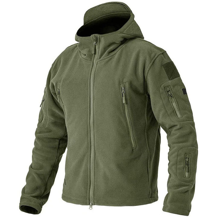 Kuschelige Outdoor-Fleecejacke für Herren – warm und bequem für kalte Tage.
