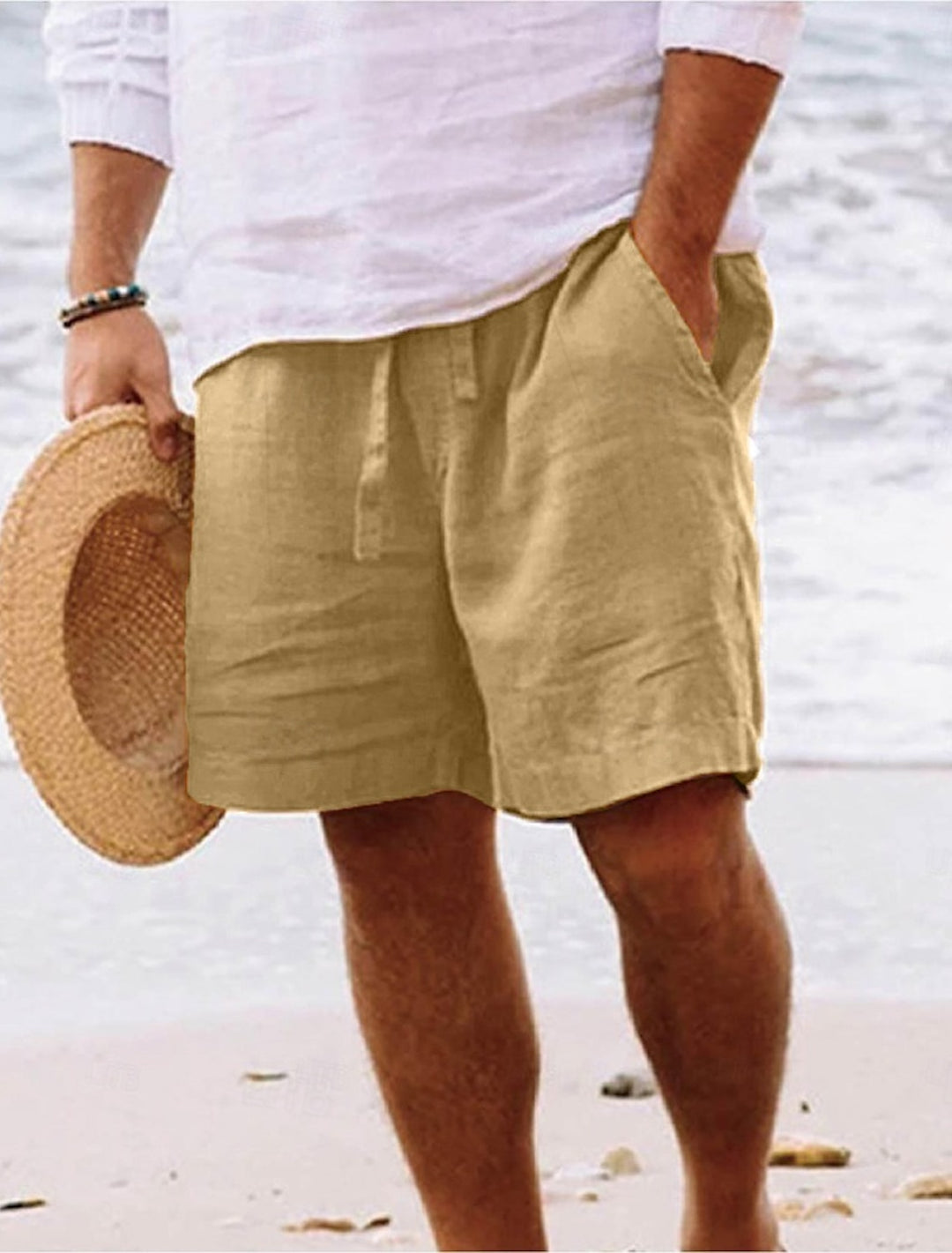 Lässige und bequeme Strandshorts für Männer, ideal für entspannte Sommertage am Meer