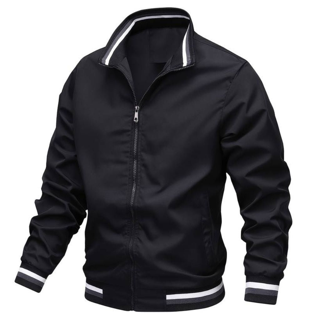 Lässige Bomberjacke für Männer – perfekt für kühle Herbst- und Wintertage.