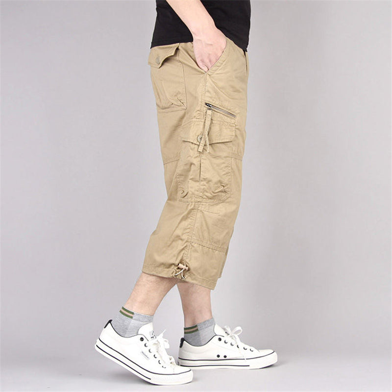 Lässige Cargo-Shorts mit mehreren Taschen für Männer, ideal für Freizeit und Outdoor-Aktivitäten.