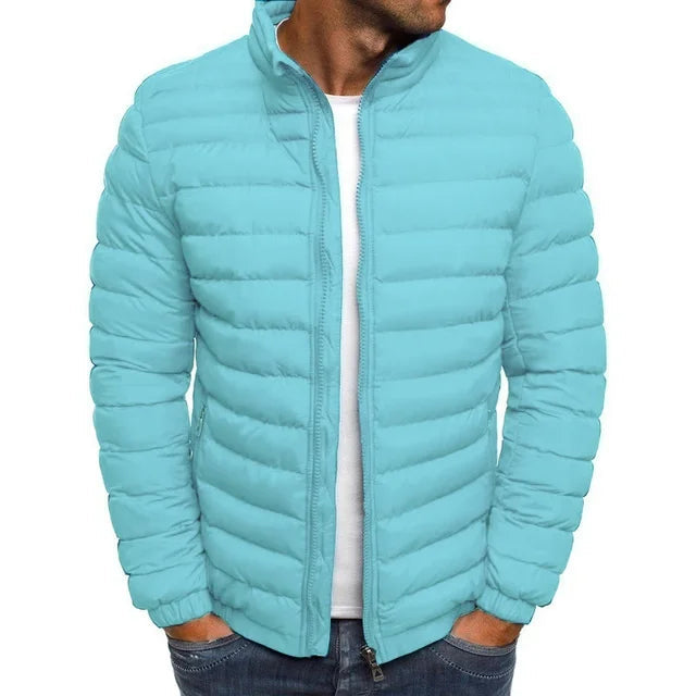 Lässige Herren-Winterjacke mit weichem Innenfutter und anpassbarer Kapuze