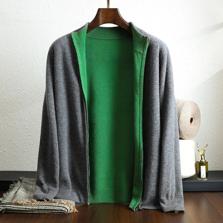 Lässige Reißverschluss-Winterjacke für Männer, ideal für Herbst- und Wintertage