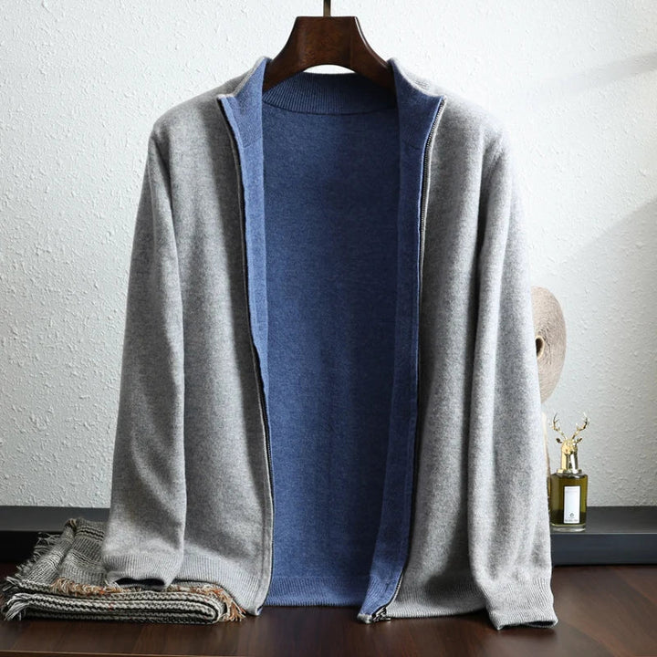 Lässige Reißverschluss-Winterjacke für Männer, ideal für Herbst- und Wintertage