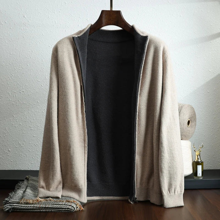 Lässige Reißverschluss-Winterjacke für Männer, ideal für Herbst- und Wintertage