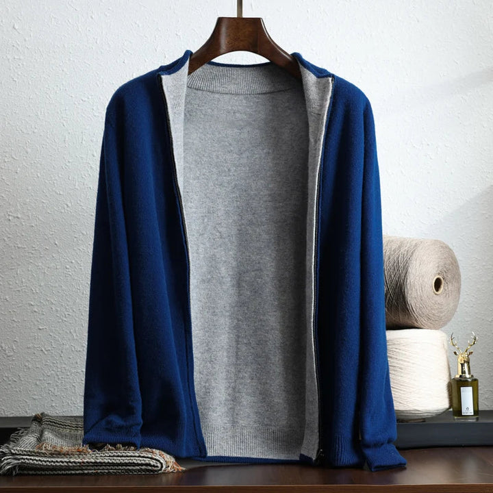 Lässige Reißverschluss-Winterjacke für Männer, ideal für Herbst- und Wintertage