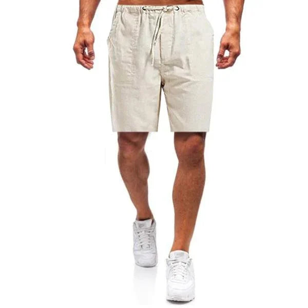 Lässige Shorts aus Leinen für Männer, ideal für entspannte Sommertage und Freizeit