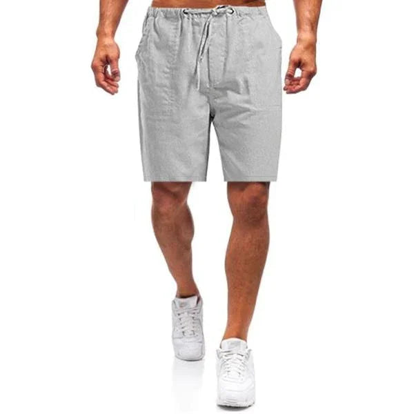 Lässige Shorts aus Leinen für Männer, ideal für entspannte Sommertage und Freizeit