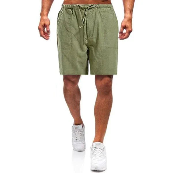 Lässige Shorts aus Leinen für Männer, ideal für entspannte Sommertage und Freizeit