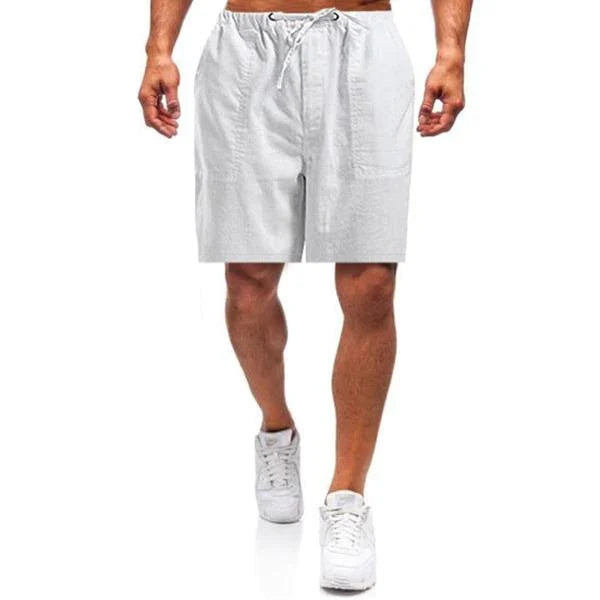 Lässige Shorts aus Leinen für Männer, ideal für entspannte Sommertage und Freizeit
