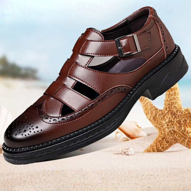Lässige Sommersandalen aus Leder für Männer – stilvoll, bequem und perfekt für warme Tage