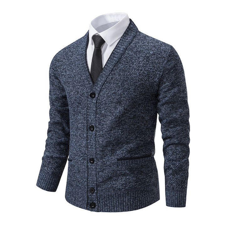 Lässige Strickjacke für Männer – stilvoll, bequem und perfekt für kühle Tage.