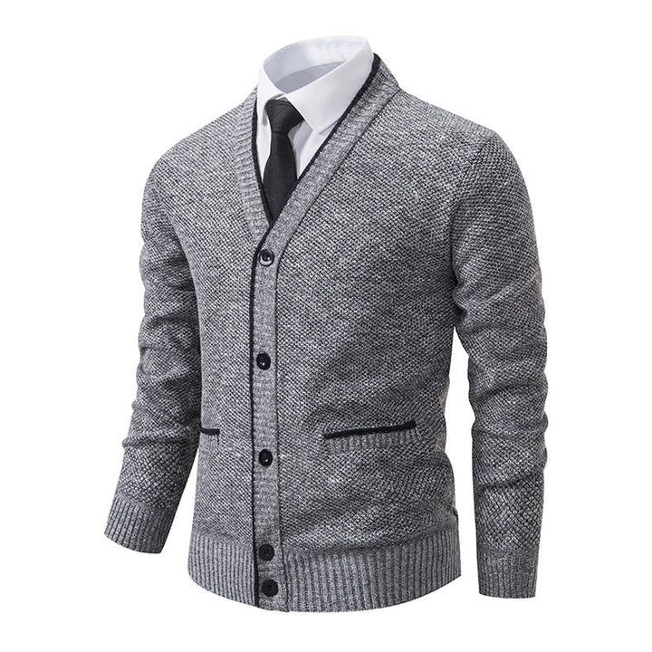 Lässige Strickjacke für Männer – stilvoll, bequem und perfekt für kühle Tage.