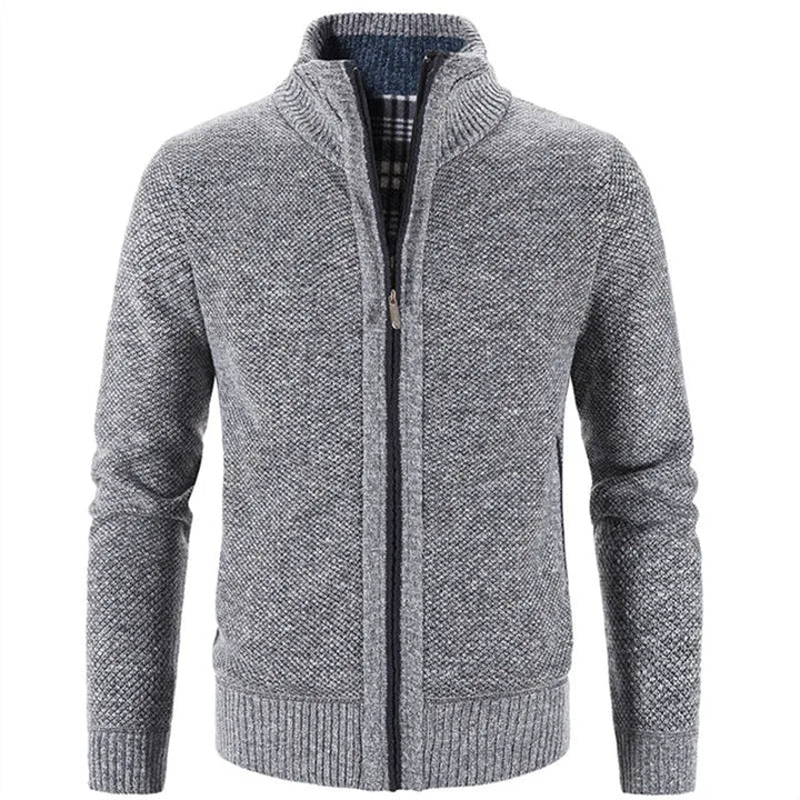 Lässige Strickjacke für Männer, ideal für kalte Herbst- und Wintertage.
