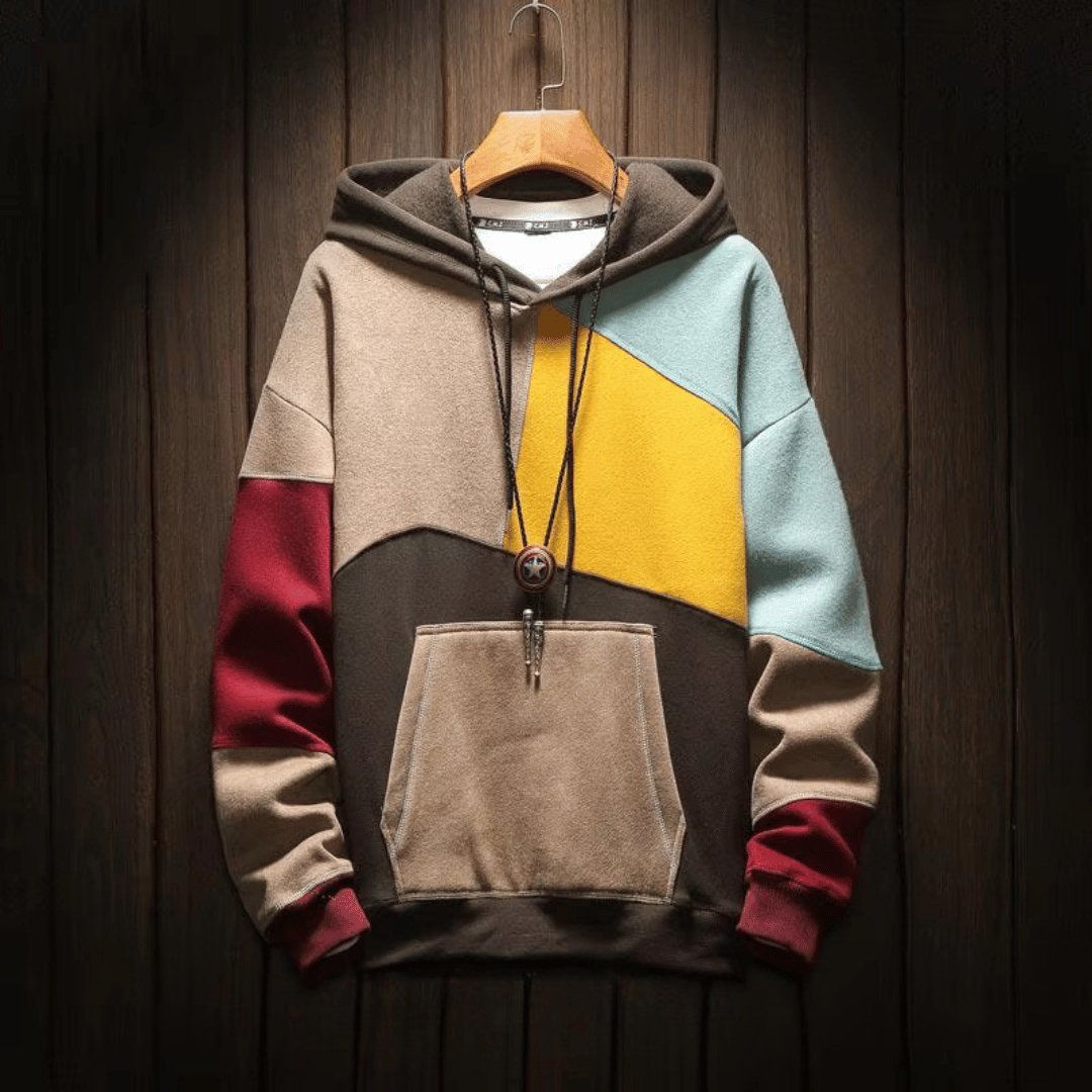 Lässiger bunter Hoodie für Männer – bequem, stylisch und ideal für Herbst- und Wintertage