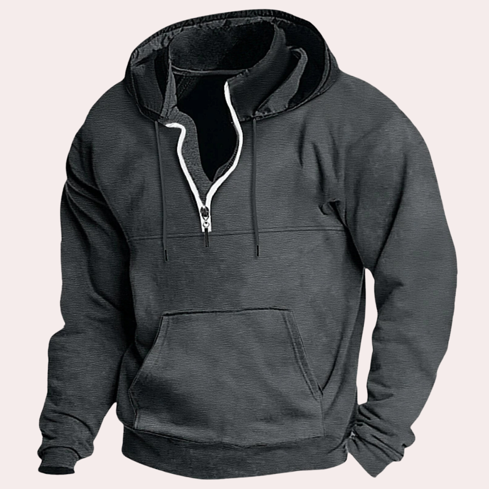 Lässiger Kapuzenpulli für Männer, warm und bequem für kalte Herbst- und Wintertage