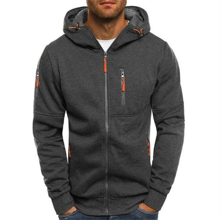 Lässiger Kapuzenpullover für Männer, ideal für kühle Herbst- und Wintertage.