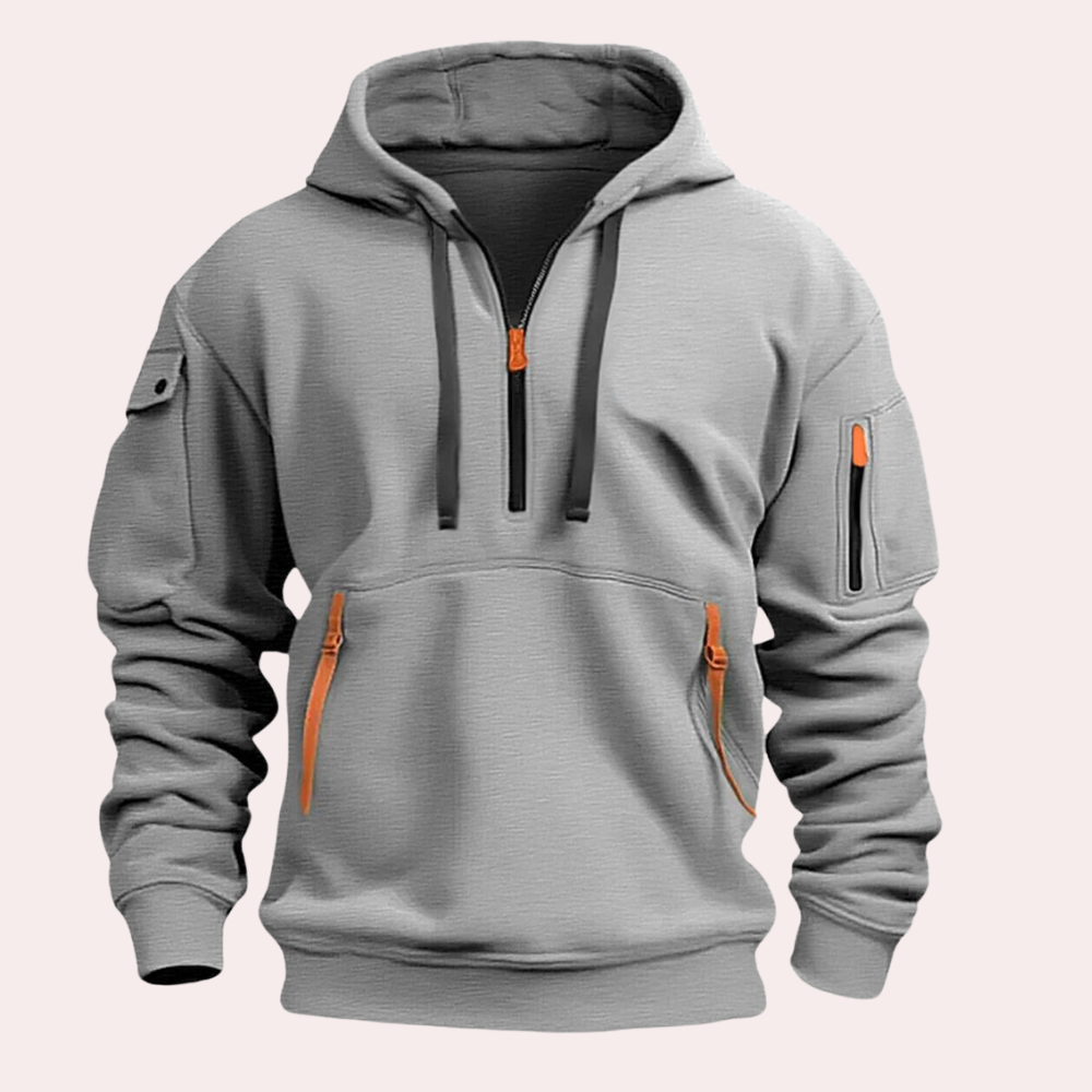 Lässiger Winter-Kapuzenpullover für Männer, ideal für kalte Herbst- und Wintertage