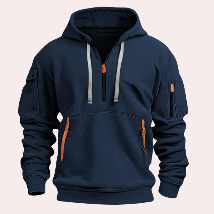 Lässiger Winter-Kapuzenpullover für Männer, ideal für kalte Herbst- und Wintertage