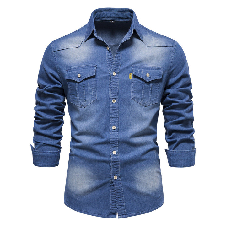 Lässiges Denim-Hemd für Männer, leicht und atmungsaktiv für stilvolle Sommerlooks