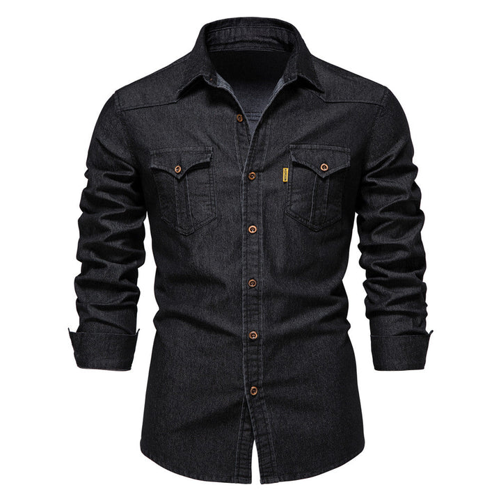 Lässiges Denim-Hemd für Männer, leicht und atmungsaktiv für stilvolle Sommerlooks