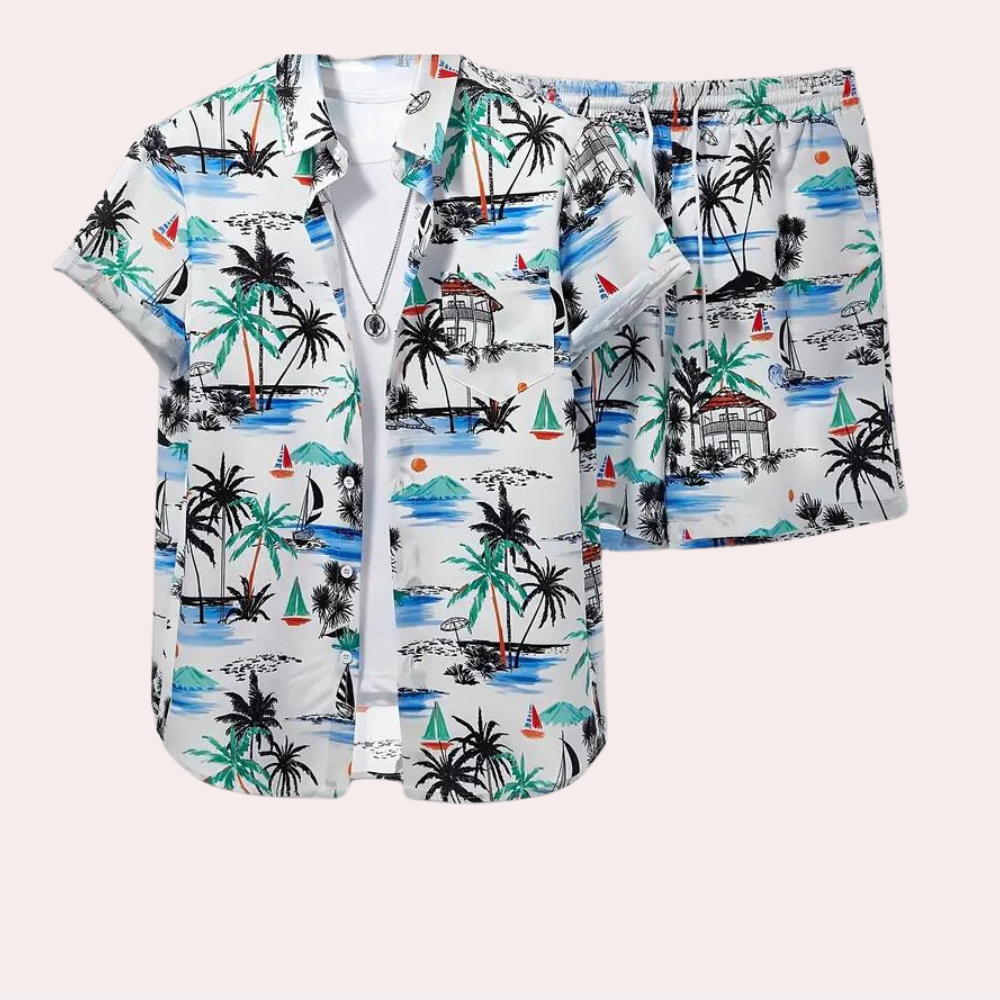 Lässiges hawaiianisches Hemd für Männer – leicht, sommerlich und perfekt für warme Tage.