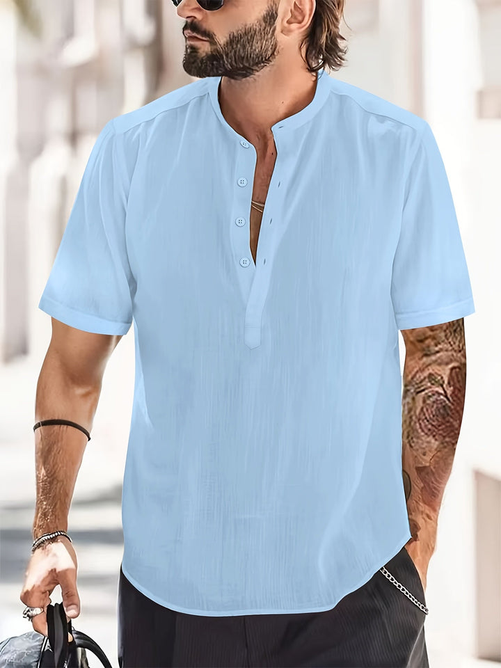 Lässiges Herren-Sommer-Poloshirt – leicht, atmungsaktiv und perfekt für warme Tage