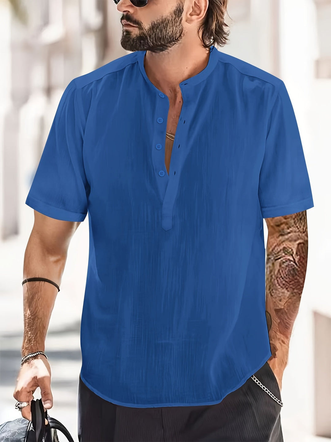 Lässiges Herren-Sommer-Poloshirt – leicht, atmungsaktiv und perfekt für warme Tage
