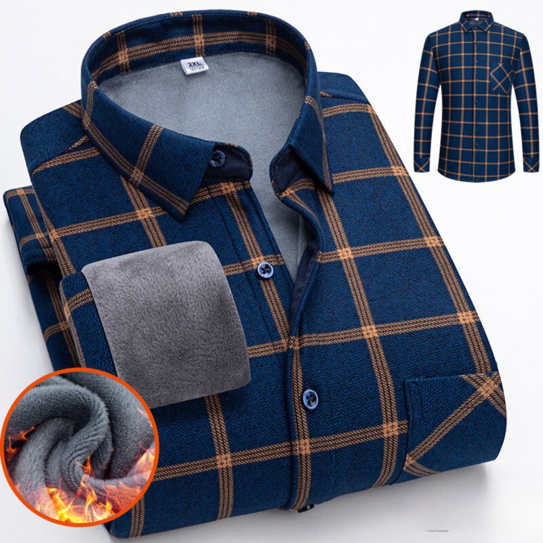 Lässiges Herren-Fleece-Winterhemd – warmes und bequemes Design für kalte Tage