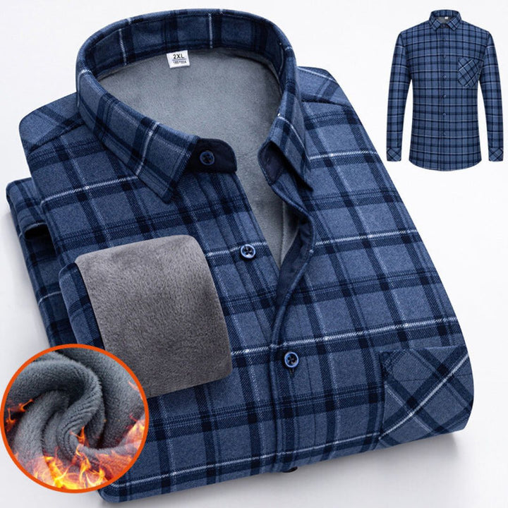 Lässiges Herren-Fleece-Winterhemd – warmes und bequemes Design für kalte Tage