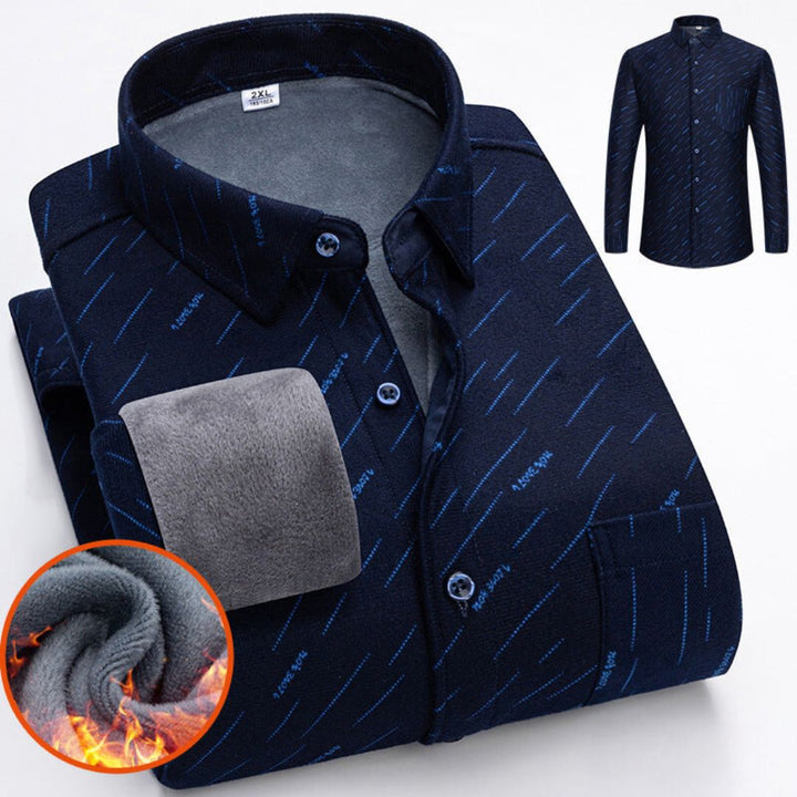 Lässiges Herren-Fleece-Winterhemd – warmes und bequemes Design für kalte Tage
