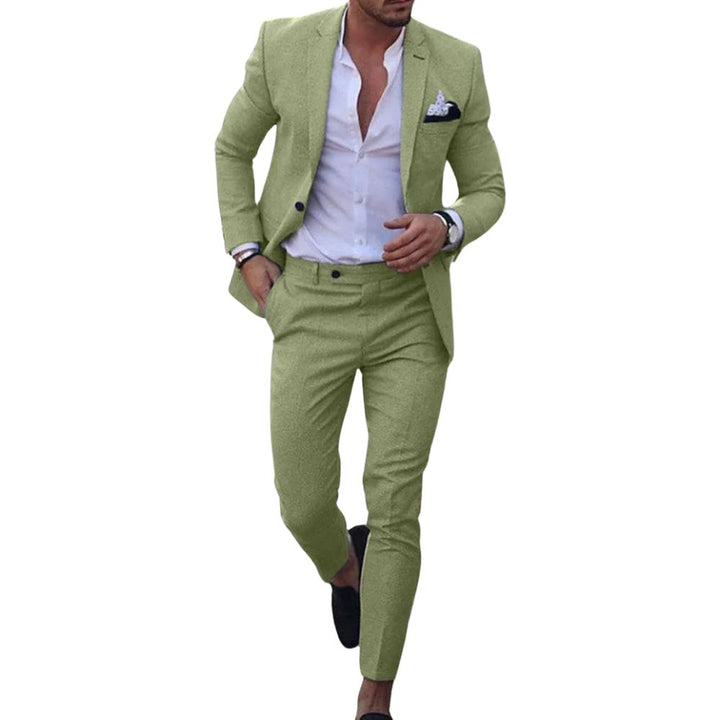 Lässiges Herrenkostüm 2-teilig, ideal für Herbst und Winter, vereint Eleganz und Komfort.
