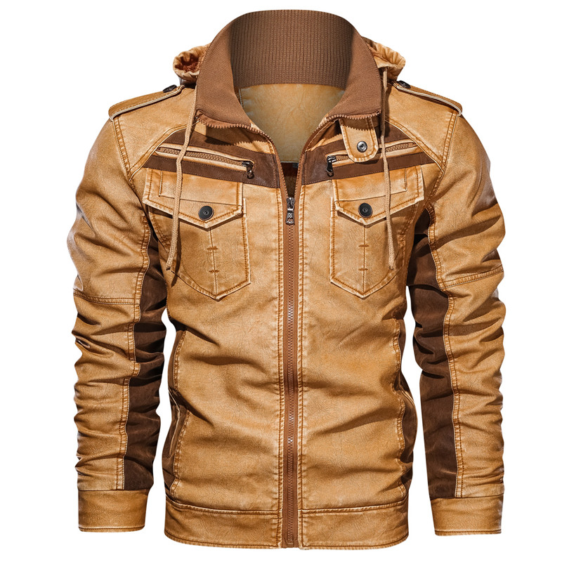 Lässige Herren-Lederjacke aus hochwertigem Material mit stilvollem und zeitlosem Design