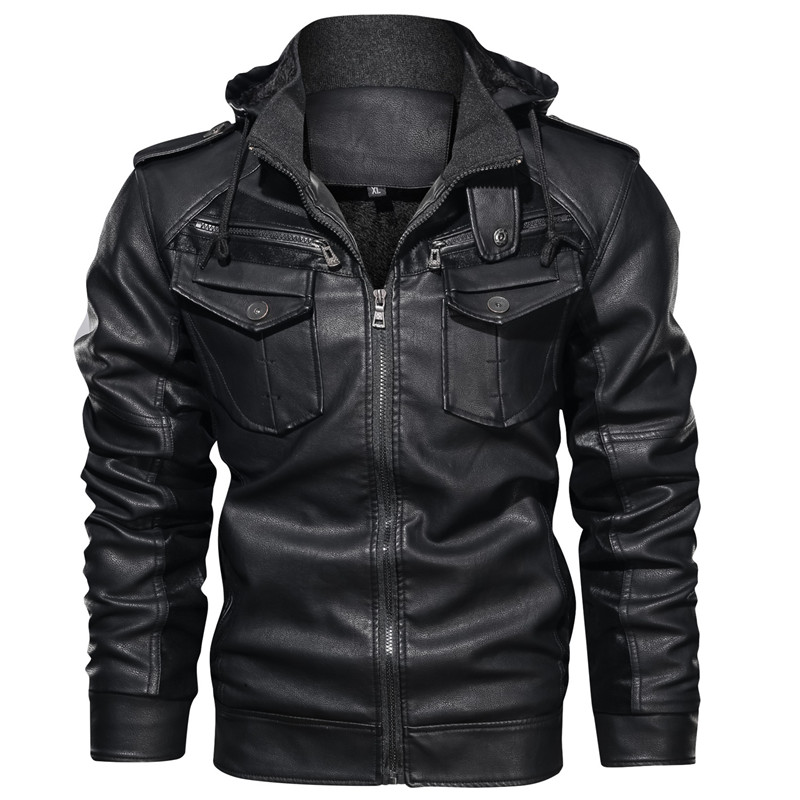 Lässige Herren-Lederjacke aus hochwertigem Material mit stilvollem und zeitlosem Design