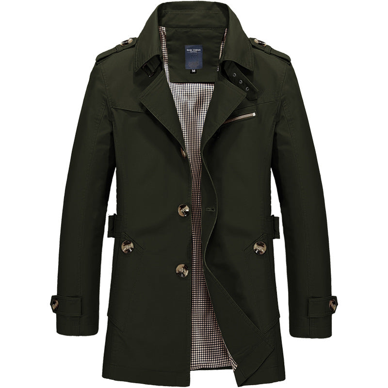 Legerer Wintermantel für Männer, ideal für Herbst- und Wintertage, mit entspanntem Stil und kuscheliger Wärme.