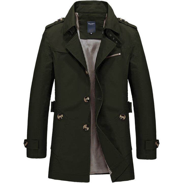 Legerer Wintermantel für Männer, ideal für Herbst- und Wintertage, mit entspanntem Stil und kuscheliger Wärme.