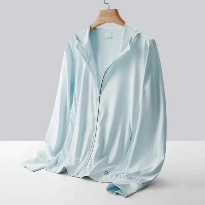Leichte Herrenjacke mit Reißverschluss, ideal für milde Tage und vielseitige Anlässe.